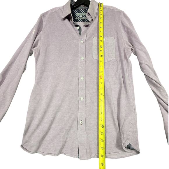 Ted Baker London Purple Textured Button-Up Shirt Size 3 (M) - Picture 3 of 9